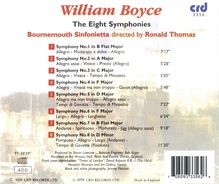 William Boyce (1711-1779): Symphonien op.2 Nr.1-8, CD