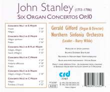 John Stanley (1713-1786): Orgelkonzerte op.10 Nr.1-6, CD