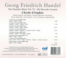 Georg Friedrich Händel (1685-1759): Kammermusik Vol.6, CD