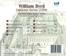 William Byrd (1543-1623): Cantiones Sacrae (1589), CD