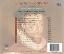 Orlando Gibbons (1583-1625): Geistliche Musik, CD