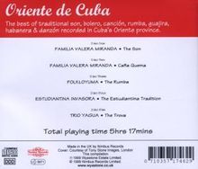 Oriente De Cuba, 5 CDs