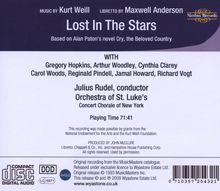Kurt Weill (1900-1950): Lost in the Stars, CD