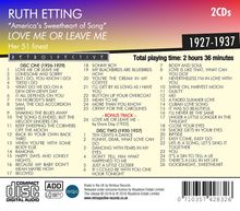 Ruth Etting: Love Me Or Leave Me, 2 CDs