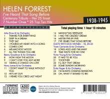 Helen Forrest (1917-1999): I've Heard That Song Before: Centenary Tribute, CD