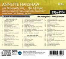 Annette Hanshaw: The Personality Girl, 2 CDs