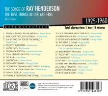 The Songs Of Ray Henderson: The Best Things In Life Are Free, CD