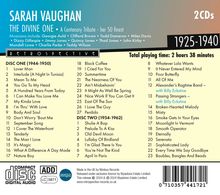 Sarah Vaughan (1924-1990): The Divine One - A Centenary Tribute: Her 50 Finest 1944 - 1962, 2 CDs