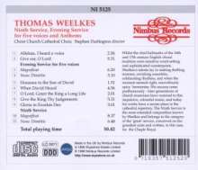 Thomas Weelkes (1575-1623): Ninth Service, CD