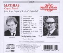 William Mathias (1934-1992): Orgelwerke, CD