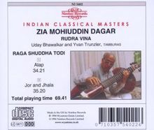 Ustad Zia Mohiuddin Dagar: Raga Shuddha Todi, CD