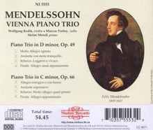 Felix Mendelssohn Bartholdy (1809-1847): Klaviertrios Nr.1 &amp; 2, CD