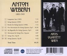 Anton Webern (1883-1945): Werke für Streichquartett, CD