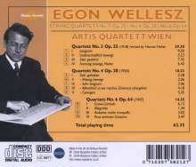 Egon Wellesz (1885-1974): Streichquartette Nr.3,4,6, CD