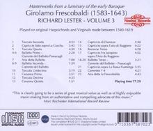 Girolamo Frescobaldi (1583-1643): Cembalowerke Vol.3, CD