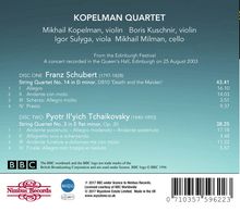 Franz Schubert (1797-1828): Streichquartett Nr.14 "Der Tod &amp; das Mädchen", CD