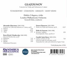 Alexander Glasunow (1865-1936): Violinkonzert op.82, CD