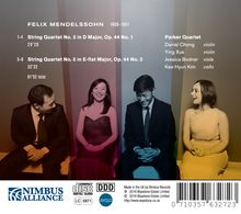 Felix Mendelssohn Bartholdy (1809-1847): Streichquartette Nr.3 &amp; 5, CD