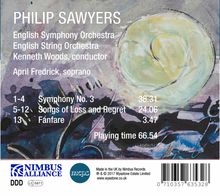 Philip Sawyers (geb. 1951): Symphonie Nr.3, CD