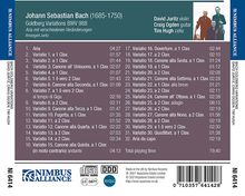 Johann Sebastian Bach (1685-1750): Goldberg-Variationen BWV 988 für Violine,Gitarre,Cello, CD