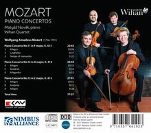 Wolfgang Amadeus Mozart (1756-1791): Klavierkonzerte Nr.11-13  (arr. für Klavier &amp; Streichquartett), CD