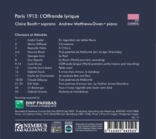 Georges Auric (1899-1983): Paris 1913: L'Offrande lyrique, 2 CDs