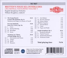 Benjamin Britten (1913-1976): Four Sea Interludes op.33a, CD