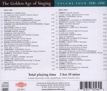 The Golden Age of Singing Vol.4:1930-1950, 2 CDs