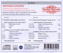 Felix Mendelssohn Bartholdy (1809-1847): Symphonien Nr.3 &amp; 4, 2 CDs