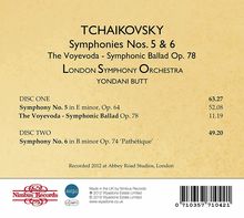 Peter Iljitsch Tschaikowsky (1840-1893): Symphonien Nr.5 &amp; 6, 2 CDs