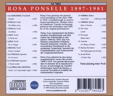 Rosa Ponselle singt Arien, CD