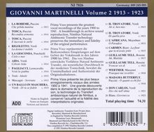 Giovanni Martinelli singt Arien 2, CD
