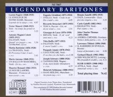 Legendary Baritones, CD