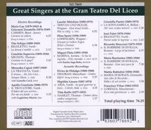 Great Singers at the Gran Teatro del Liceo, CD