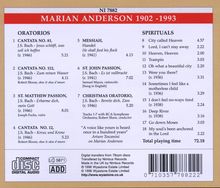 Marian Anderson - Oratorios &amp; Spirituals, CD