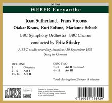 Carl Maria von Weber (1786-1826): Euryanthe, 2 CDs