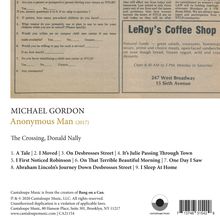 Michael Gordon (geb. 1956): Anonymous Man, CD