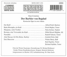 Peter Cornelius (1824-1874): Der Barbier von Bagdad, 2 CDs