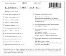 Ludwig Suthaus II singt Arien &amp; Lieder, CD