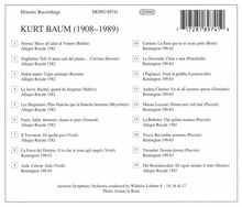 Kurt Baum singt Arien, CD