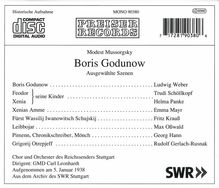 Modest Mussorgsky (1839-1881): Boris Godunow (Ausz.), CD