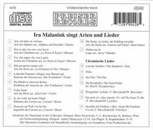 Ira Malaniuk singt Arien &amp; Lieder, CD