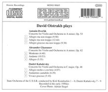 David Oistrach spielt Violinkonzerte, CD