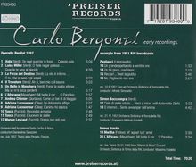 Carlo Bergonzi - Early Recordings, CD