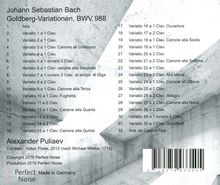 Johann Sebastian Bach (1685-1750): Goldberg-Variationen BWV 988, CD