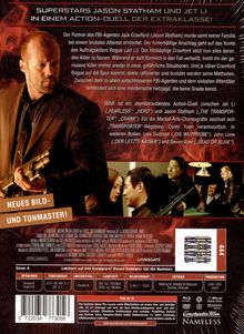 "Superstars Jason Statham und Jet Li in einem Action-Duell der Extraklasse!" Darunter Szenen aus einem spannenden Action-Thriller.