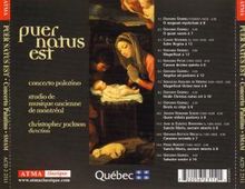 Concerto Palatino - Puer natus est nobis, CD