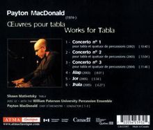 Payton MacDonald (geb. 1974): Konzerte für Tabla Nr.1-3, CD