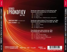 Serge Prokofieff (1891-1953): Sonaten für Violine &amp; Klavier Nr.1 &amp; 2, CD