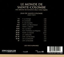 Sieur de Sainte-Colombe (1640-1700): Konzerte für 2 Violen (Ausz.), CD